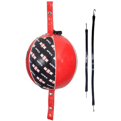 Ringside Apex Boxing Training Double End Bag - color: Red/Black, size: 9 Inch