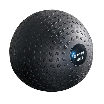 Titan Fitness Rubber Tread Slam Ball, Dead Bounce, Weight Workout - Throw, Catch, Slam, Twist - style: 150 lb