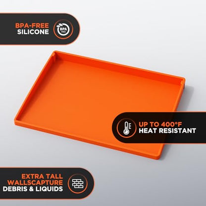 Silicone Griddle Mat Cover for Blackstone - 28XL Inch True All-Encompassing Coverage Heavy Duty Food Grade Grill Buddy Mat, All Season Cooking Surface Protective Cover - size: 28" x 22" x 2"