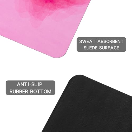 Foldable Yoga Mat, 1.5mm Thick Exercise Yoga Mat With Carry Bag - color: Pink