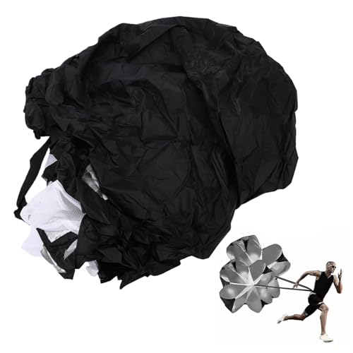 SUNGOOYUE Running Speed Training Parachute, Adjustable Drag Oxford Cloth Speed Resistance Chute for Sprint Training Soccer Basketball Trac