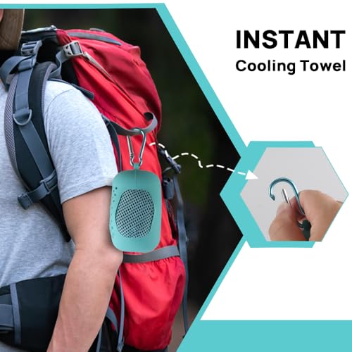 JBM Cooling Towel 40” X 12” Ice Towel Quick Dry Breathable Soft Microfiber Towels for Sports, Camping, Beach, and Outdoor Activities (Teal) - color: Teal