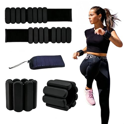 Wrist Weights,Silicone Adjustable Ankle And Wrist Weights For Women & Men