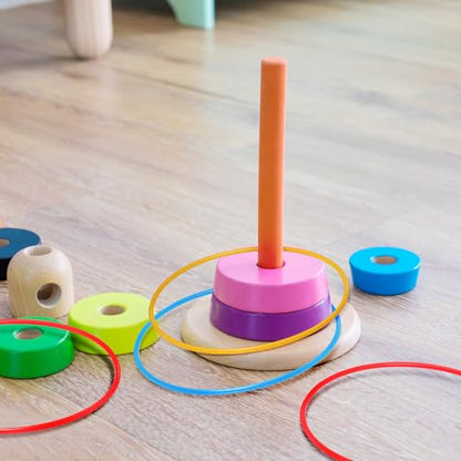 Kisangel 12 Pcs Plastic Tossing Rings Obstacle Course Ring Set Tossing Rings Carnival for Party Birthday Outdoor Games and Agility Practice