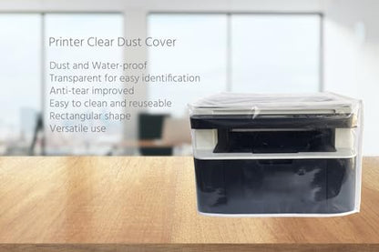 Printer Dust Cover Clear Water Proof Transparent Protective Case Compatible with EPSON AcuLaser CX11N/CX11NF/ Compatible with Lexmark MX520 Series MX511dte -19.6Wx19.6Dx23.6H in