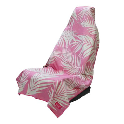 Sprints Athletic Running Towel, Full-Sized, Car Seat Cover - Performance Microfiber (Garden of Races Past - Pink) - color: Garden of Races Past Pink W/ Snaps