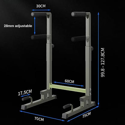Dip Station Heavy Duty Dip Stand Adjustable Multifunction Dip Bar 440LBS Loading Capacity, Parallel Bars for Home Gym Workout, Calisthenics, Gymnastics, Strength Training