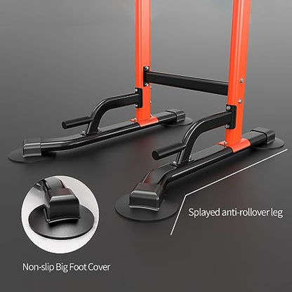 Z ZHICHI Pull-Up Dip Station Pull-Up Chin-Up Weight Capacity 350LBS - color: orange