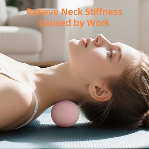 Massage Lacrosse Balls for Myofascial Release, Trigger Point Therapy - color: Pink