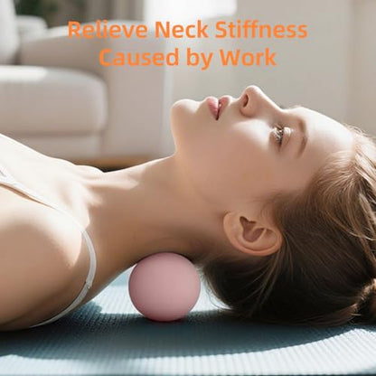 Massage Lacrosse Balls for Myofascial Release, Trigger Point Therapy - color: Pink