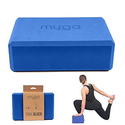 MYGA Yoga Block,Lightweight EVA Foam Yoga Brick,High Density Non-Slip Block for Yoga Poses, Pilates, Balance and Flexibility