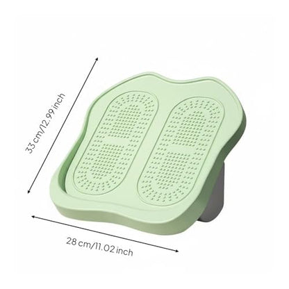 Adjustable Stretching Board Foldable Design Folding Slant Board 9 Angle Adjustment Calf Stretch Wedge for Home Workout, Array, Green - color: Green