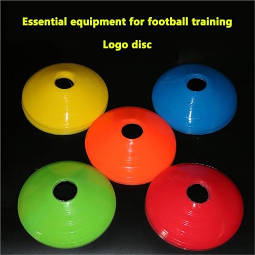 40pcs Mini Round Soccer Training Discs Soft Durable Agility Markers for Drills and Practice Small Cones - color: 12.5cm green
