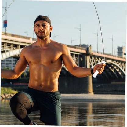 Smart Ropeless Jump Rope with Digital Counter and Weighted Balls for Indoor Fitness Angle and Skipping Rope for Arm Strength Training and Weight Loss