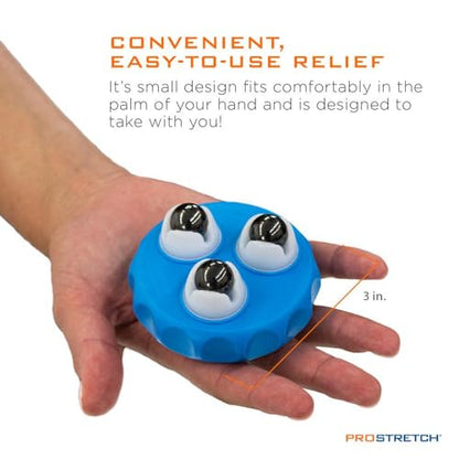 ProStretch Marble Roller, Hand-Held Portable Massage Tool with Magnetic Balls for Acupressure and Muscle Soreness Relief