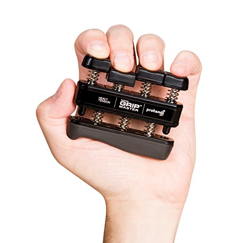Prohands Gripmaster Hand Exerciser, Finger Exerciser (Hand Grip Strengthener), Spring-Loaded, Finger-Piston System, Isolate & Exercise Each Finger