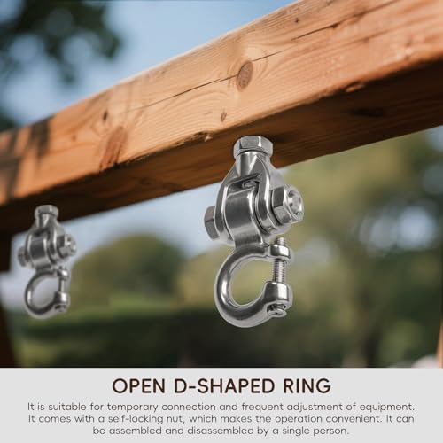 Heavy Duty Swing Hangers for Wooden Sets - size: 6 inch Style 2