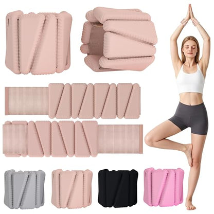 Wrist Ankle Weights for Women 1lb Each, Adjustable Wearable Arm Leg Weight Set, Weighted Bangles Ideal for Walking, Yoga, Dance, Barre & Gym Exercise