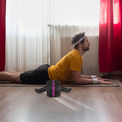 Happyyami Ab Roller Wheel with Automatic Rebound Exercise Roller Wheel for Core Workout for Home Gym Men and Women Strength Training Equipment for ABS and Belly Fat Reduction