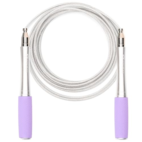 Jump Rope for Men & Women - Ultra-Fast, High Speed Jump Rope - Self-Locking Screw-Free Design with Aluminum Handles and Silicone Textured Grips - Precision Engineered for Maximum Performance - Skipping Rope for Workout Fitness, Cross Training & Home Exerc