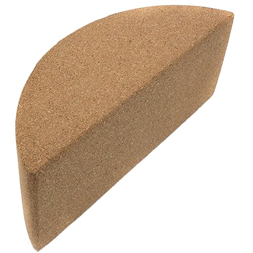 VOSAREA Cork Yoga Block - High Density Natural Support for Pilates, Hot Yoga & Meditation - Non Slip Pilates Bricks for Balance, Stretching & Strength - Durable Fitness Prop for Beginners & Pros