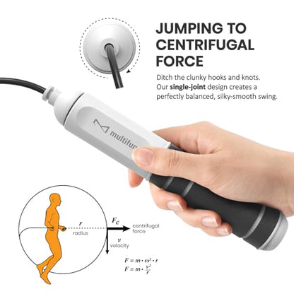 Digital Jump Rope with Smart Counter & Timer - Adjustable Speed Skipping Rope for Fitness, Weight Loss, Boxing, MMA - Tangle-Free Ball Bearings & Anti-Slip Handles for Men, Women, Kids.(Check 2026 New Evolution for 3s Rope Swap) - color: 2026 Evolution BL