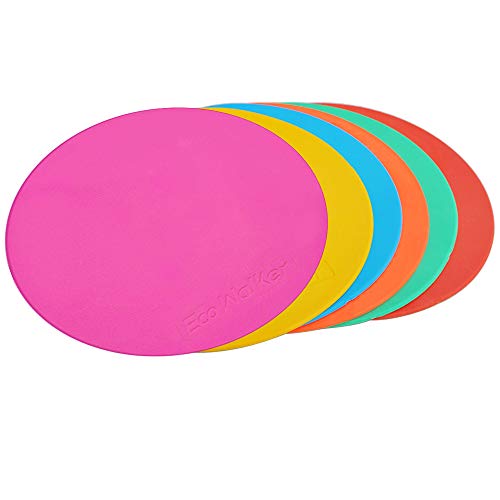 Spot Markers 6pcs 4inch 6inch 8inch 10inch 12inch Floor Marker for Kids Agility Training
