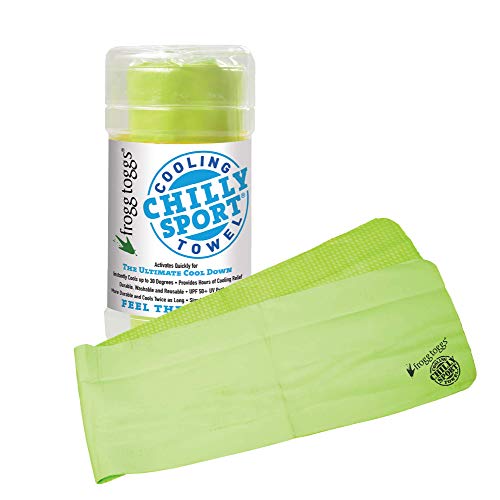 FROGG TOGGS Chilly Sport Cooling Neck Wrap & Head Band - color: HiVis Green