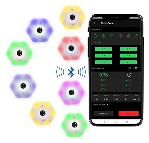 【queling】 ReactionX Reaction Training Light lamp Speed Agility Response Equipment Basketball Boxing fencingPhysical Rehabilitation of Flash Reflex traing System