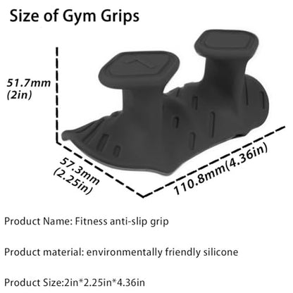 Upgraded Weight Lifting Grips for Women & Men - Extra Large & Thick Non-Slip Gym Grips, Ergonomic Workout Gloves for Pull-Ups, Dumbbell Exercises - color: Black-3