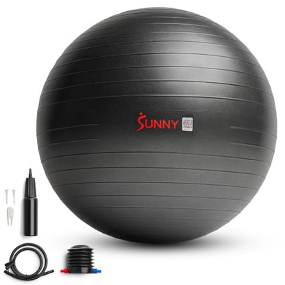 Sunny Health & Fitness Premium Anti-Burst Exercise & Stability Ball - size: 29.5" (75cm)
