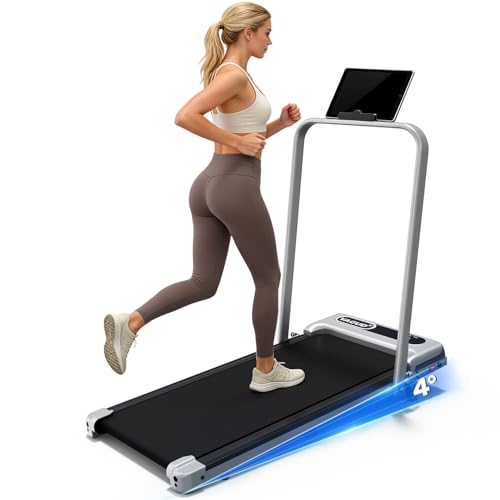 Yagud Walking Pad, Walking Pad Treadmill for Home Office, Portable Under Desk Treadmill with Remote Control and LED Display, Walking Jogging Running Machine