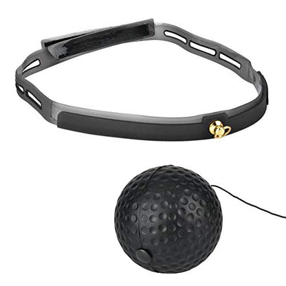 HURRISE Boxing Reflex Ball with Headband, Fight Ball React Training Equipment, Improve Hand Eye Coordination and Punching Speed, Includes 4 Spare Strings