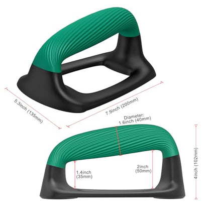 Kipika Push Up Bars, Pushup Stands With Thickened Soft Plastic Handle, Stable and Non-Slip Base, Pushup Handles Perfect for Floor Strength Training