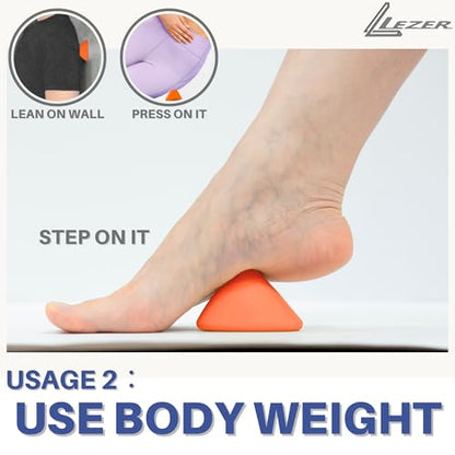 LEZER Large Trigger Massage Point, Manual Massage Ball, Muscle Knot Release Tool, Deep Tissue Relief, Hip Flexor Iliacus Back Psoas Hand Foot Myofascial Physical Therapy, 3.5 inｘ3 in, Orange - style: 04 - Large Trigger Orange