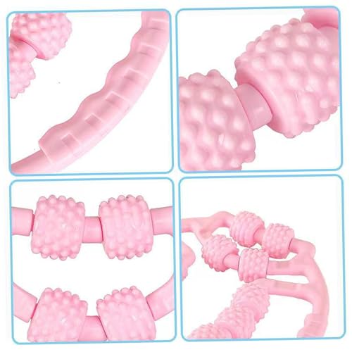 Leg Roller, 360° Anti-Cellulite Manual Muscle Roller Stick with 12 Wheels for Relaxation Muscles, Wrist, Hand, Foot, & Thigh Massage Leg Rollers for Muscles