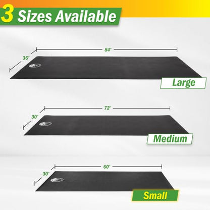 Treadmill & Exercise Equipment Mat – Non-Slip, Waterproof Pad for Bike, Walking Pad, Elliptical or Home Gym – Noise-Reducing Workout Floor Protector by Wakeman - size: Small