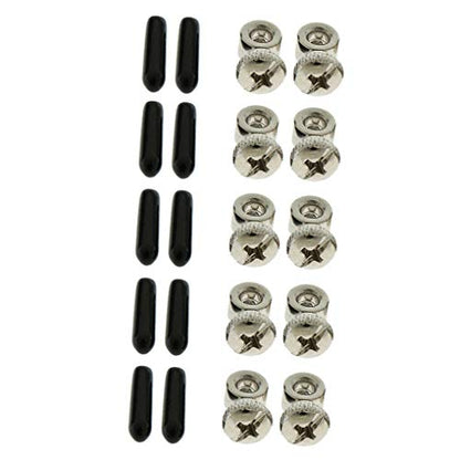 5 Sets Replacement Jump Rope Adjustable Screws End Caps for Speed Cable Jump Ropes Parts Accessory
