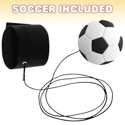 ArtCreativity 2.25 Inch Sports Wrist Balls - Set of 3 - Includes Basketball, Baseball, and Soccer Ball Wristband Toys - Durable Foam String Attached Rebound Balls - Party Favor, Gift Idea for Kids