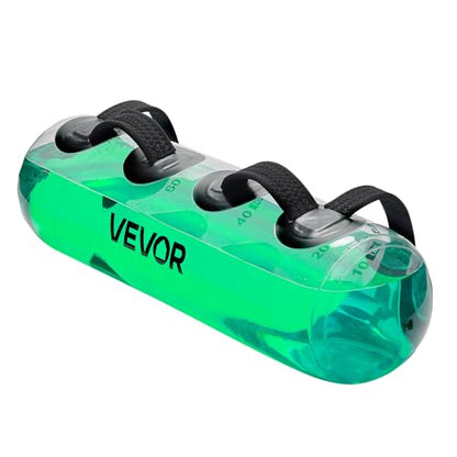 VEVOR Water Weights Aqua Bag, Large Aqua Bags for Workout, Adjustable Portable Stability Fitness & Full Body Exercise Equipment, for Strength Core and Balance Training, Home Gym Exercise, Clear
