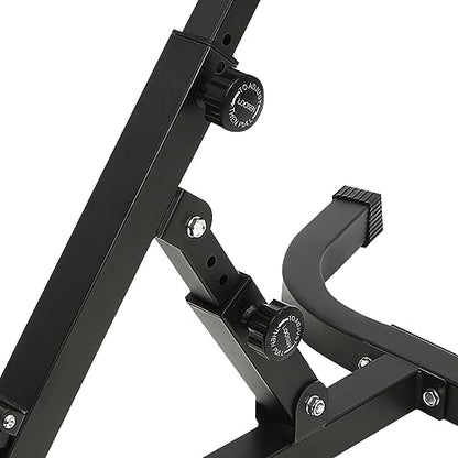 Roman Chair Back Extension Machine, 330lbs Multi-Functional Bench Adjustable Back Exercise Machine Hyperextension Bench Ab Machine Workout Equipment with 8 Adjustable for Home Gym Hotel School