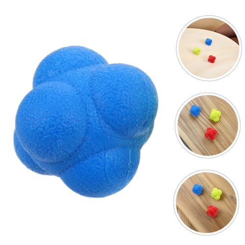 Toyvian 6pcs Reaction Speed Training Balls Enhance Hand Eye Coordination and Reflexes for Sports and Fitness and Elastic Reaction Balls for Kids and Adults