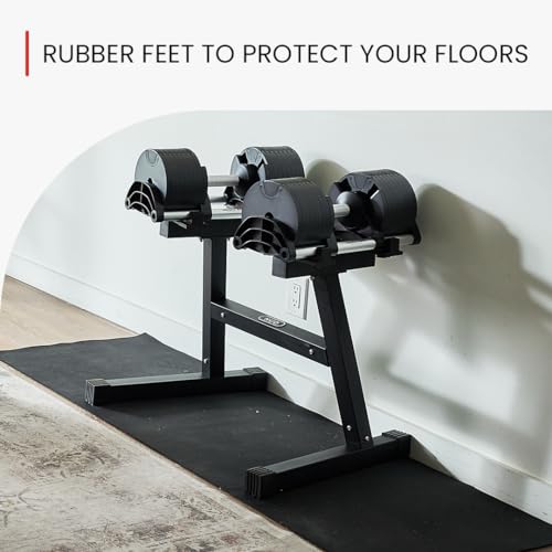 FF Finer Form Nuobell Adjustable Dumbbell Rack & Stand for Nuobell Adjustable Dumbbell Set – Safe, Convenient, and Prevents Accidents. Dumbbell Rack Only, No Weights Included