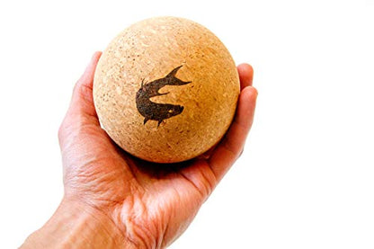 4" Large Cork Massage Ball Natural Firm Ultra-Light Eco-Friendly Hips, Shoulders, Chest Large Massage Ball