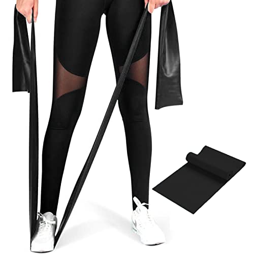 Resistance Bands, Elastic Exercise Bands for Home Workout, Physical Therapy, Recovery, Yoga, Pilates, Strength Training, Lightweight Fitness Band for Seniors, Adults, Pregnant Women - color: Black