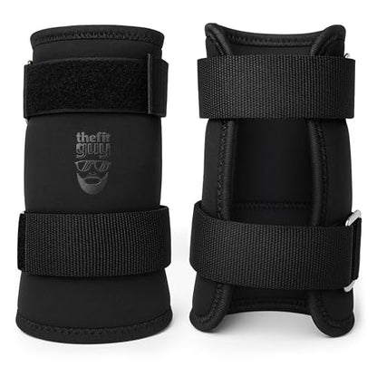 THEFITGUY Kettlebell Wrist & Forearm Guards for Men & Women, 7mm (Pair) | Impact-absorbing neoprene with adjustable straps and flexible no-insert comfort for cleans, snatches and presses