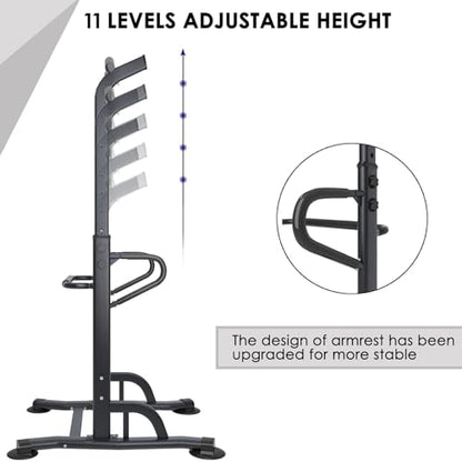 soges Power Tower Adjustable Height Pull Up & Dip Station Multi-Function Home Strength Training Fitness Workout Station