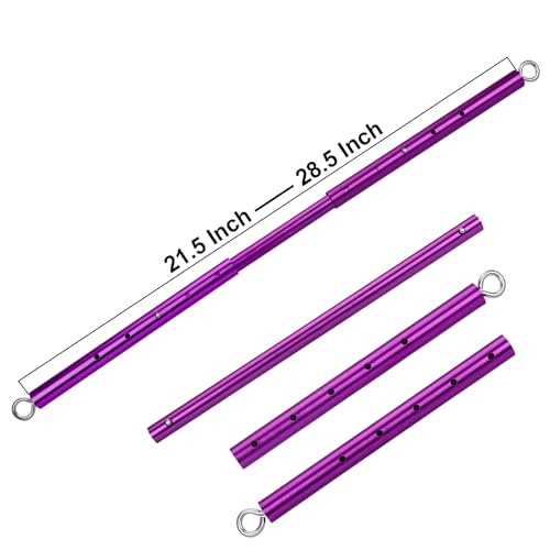 Spreader Bar Kit, Adjustable Workout Pilates Bar with Heavy Duty Exercise Stainless Steel Bar for Home Gyms Tools.