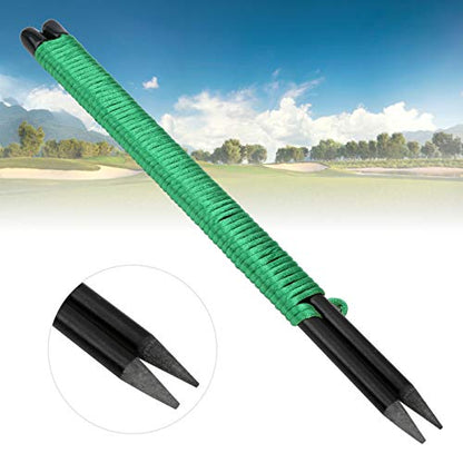 Golf Alignment Sticks, Fiberglass Swing Training Aids with Adjustable String Pegs for Putting Accuracy and Ball Position, Direction Practice Tool for Golfers