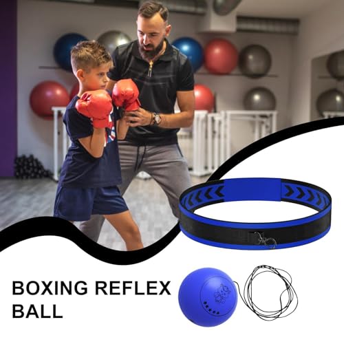 Ball Punching Headband - Fun Effective Reaction Hand Eye Coordination Training | Punching Speed Gear Sports Equipment | for Adults Professionals Enthusiasts Beginners Amateurs Lovers Families